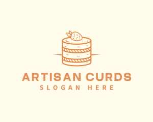 Strawberry Shortcake Pastry logo design