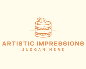 Strawberry Shortcake Pastry logo design