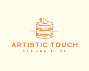 Strawberry Shortcake Pastry logo design