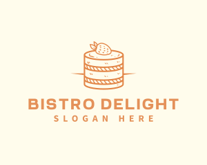 Strawberry Shortcake Pastry logo design