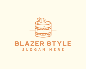 Strawberry Shortcake Pastry logo design