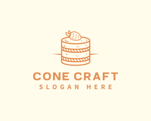 Strawberry Shortcake Pastry logo design