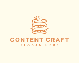 Strawberry Shortcake Pastry logo design