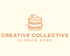 Strawberry Shortcake Pastry logo design