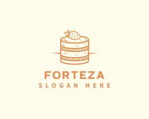 Strawberry Shortcake Pastry logo design