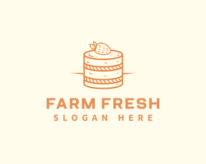 Strawberry Shortcake Pastry logo design