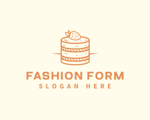 Strawberry Shortcake Pastry logo design