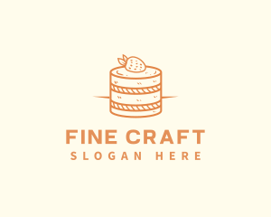 Strawberry Shortcake Pastry logo design