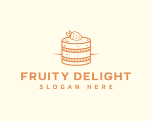 Strawberry Shortcake Pastry logo design