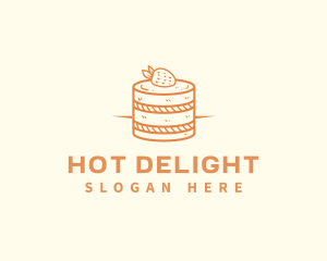 Strawberry Shortcake Pastry logo design