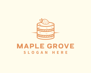 Strawberry Shortcake Pastry logo design