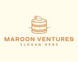 Strawberry Shortcake Pastry logo design