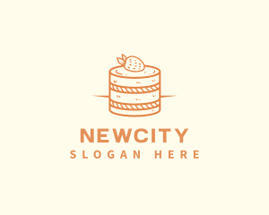 Strawberry Shortcake Pastry logo design