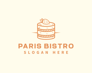 Strawberry Shortcake Pastry logo design