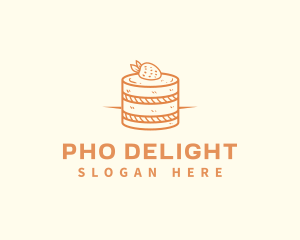 Strawberry Shortcake Pastry logo design