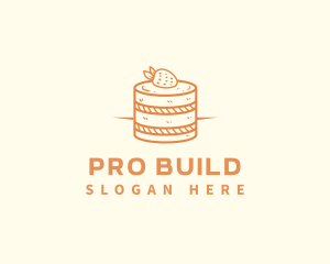 Strawberry Shortcake Pastry logo design