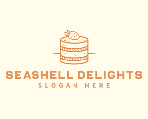 Strawberry Shortcake Pastry logo design