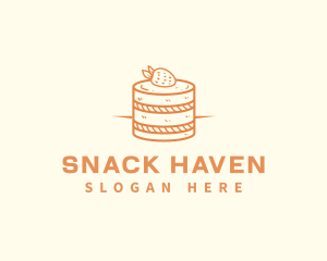 Strawberry Shortcake Pastry logo design