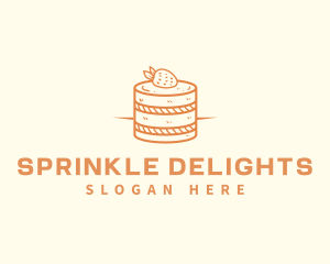 Strawberry Shortcake Pastry logo design