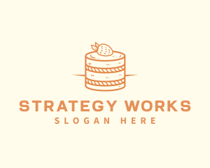 Strawberry Shortcake Pastry logo design