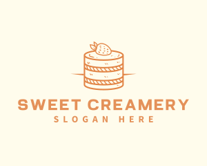 Strawberry Shortcake Pastry logo design