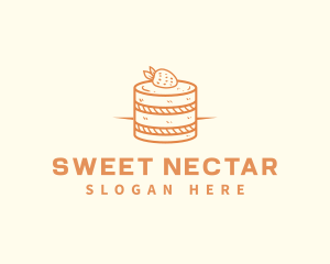 Strawberry Shortcake Pastry logo design