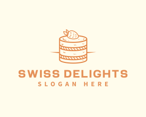 Strawberry Shortcake Pastry logo design