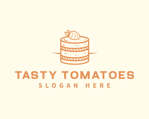 Strawberry Shortcake Pastry logo design