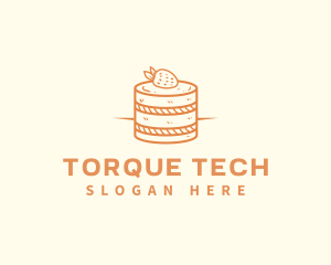 Strawberry Shortcake Pastry logo design