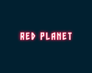 Red Neon Light Wordmark logo design