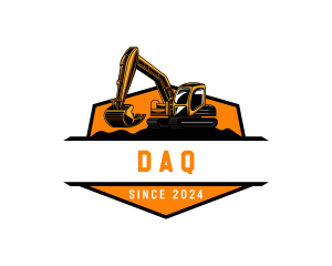 Gear - Backhoe Excavator Machinery logo design