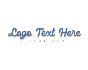 Shop - Stylish Script Company logo design