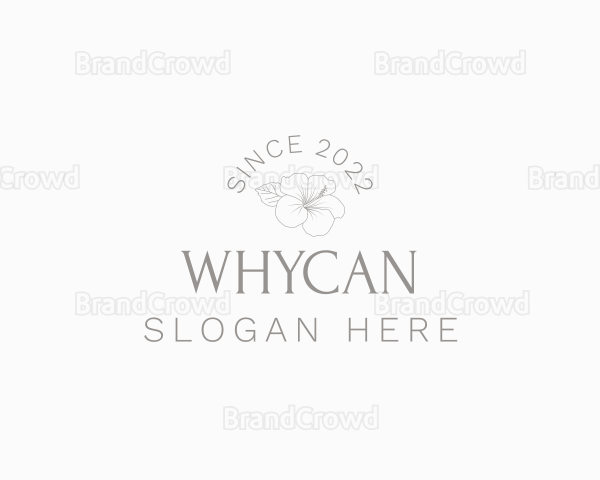 Organic Floral Wordmark Logo