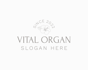 Organic Floral Wordmark logo design