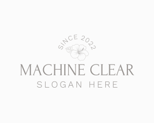 Clean - Organic Floral Wordmark logo design