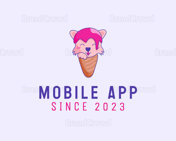 Fox Ice Cream Cone Logo