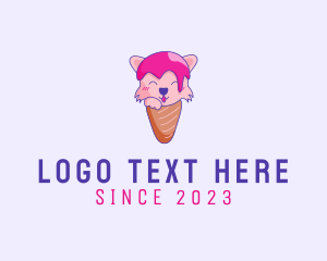 Fox Ice Cream Cone Logo