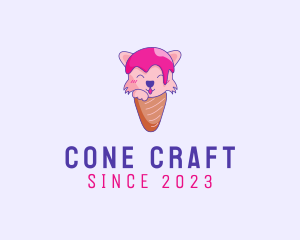 Fox Ice Cream Cone logo design