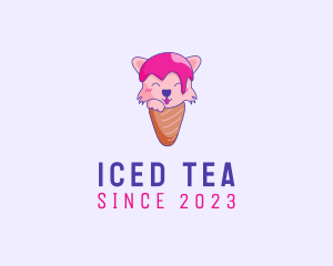 Fox Ice Cream Cone logo design