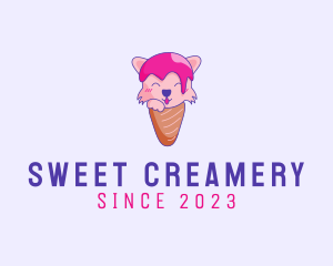 Fox Ice Cream Cone logo design