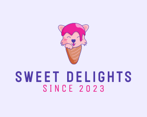 Fox Ice Cream Cone logo design