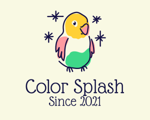 Colorful Parrot Bird logo design