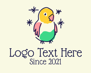 Bird Sanctuary - Colorful Parrot Bird logo design