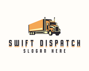 Forwarding Dispatch Truck logo design