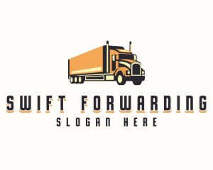 Forwarding Dispatch Truck logo design