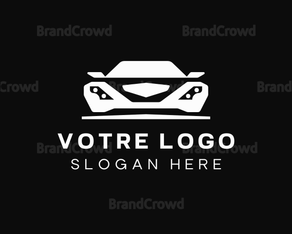 Sports Car Garage Logo