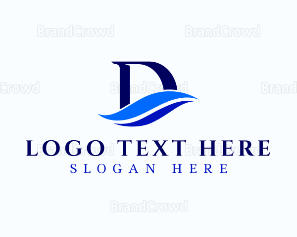 Water Wave Letter D Logo | BrandCrowd Logo Maker