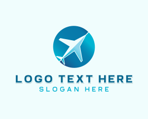 Shipping - Airplane Aircraft Aviation logo design