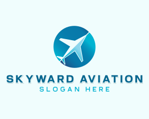 Airplane Aircraft Aviation logo design