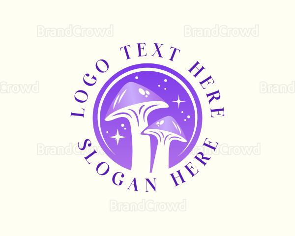 Magical Mushroom Fungus Logo